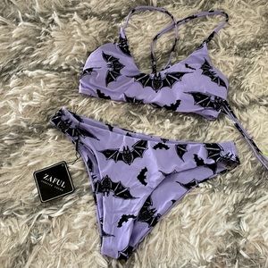 Pastel Purple Bat Bikini set